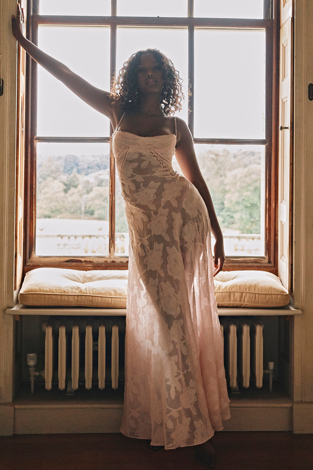 Sadie | Langes ärmelloses Kleid mit klassischem Design