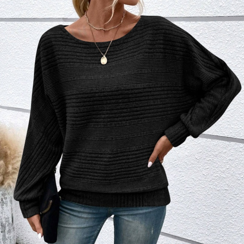Yarisa | Gestreiftes Langarmshirt mit Rundhals