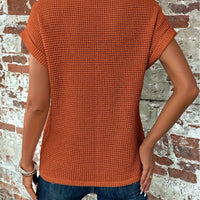 Zoey | Elegante strukturierte Kurzarmbluse