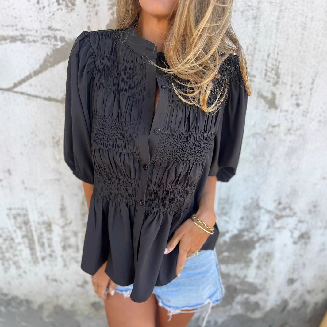 Lena | Modische monochrome Bluse