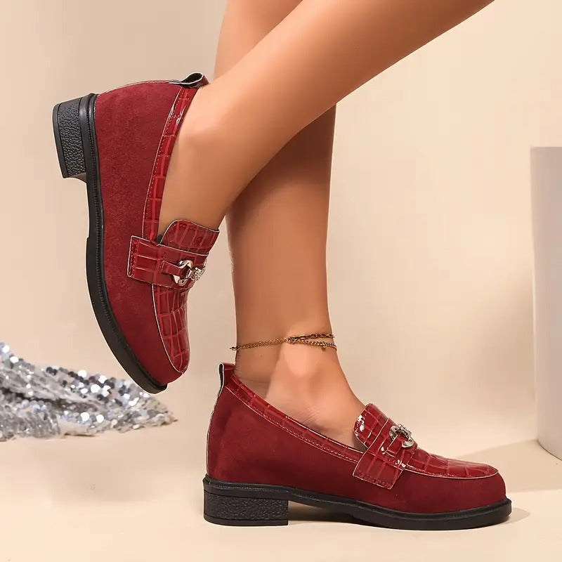 Jinna | Damen-Loafer mit Metallkette