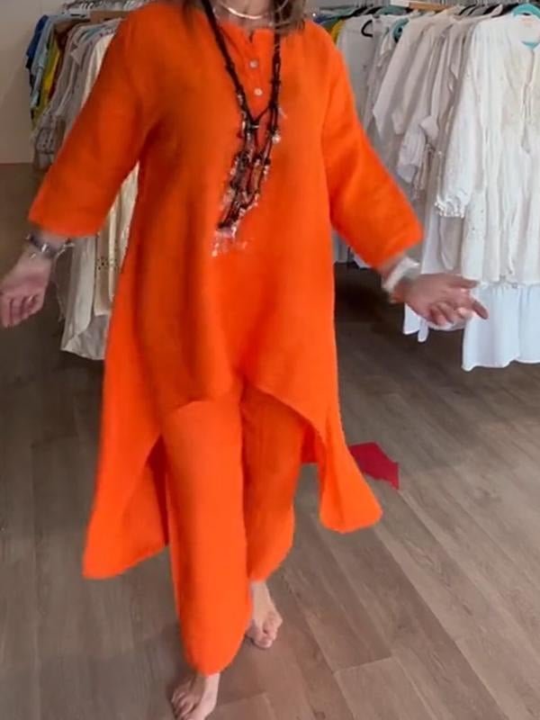 Liana | Eleganter Freizeitanzug aus Naturleinen