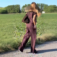 Avery | elegantes Set aus Baumwolle und Leinen mit Weste und Hose