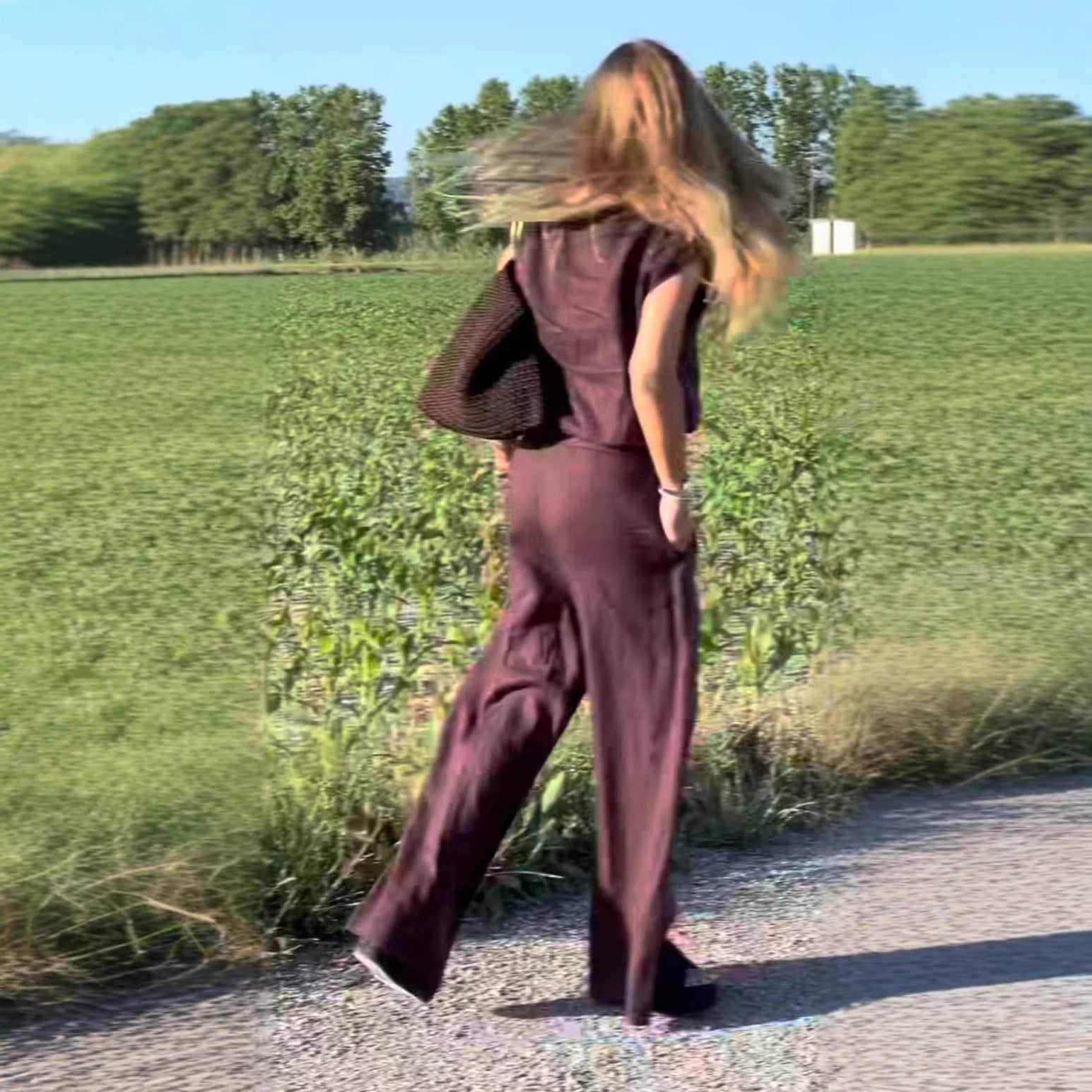 Avery | elegantes Set aus Baumwolle und Leinen mit Weste und Hose