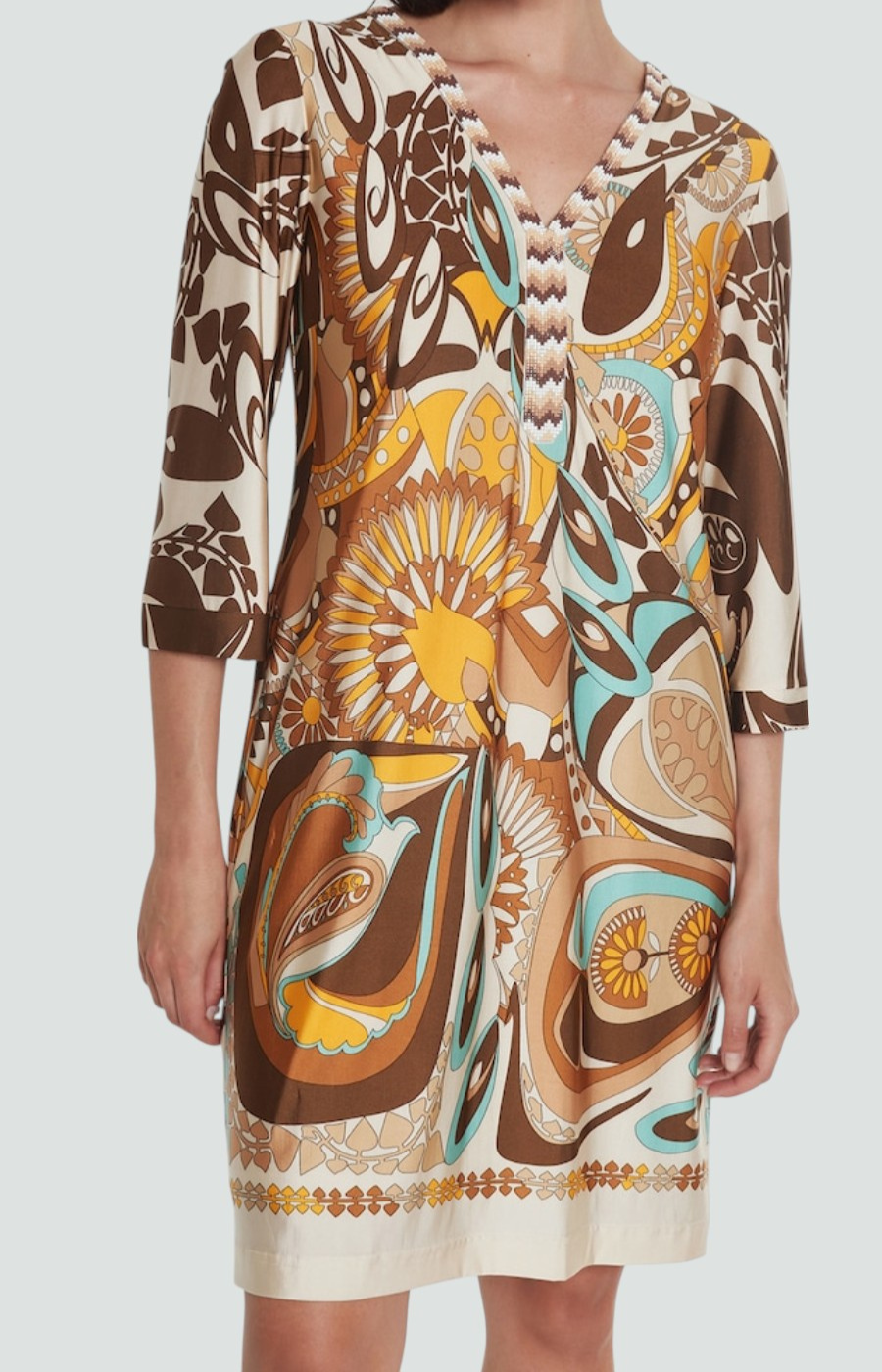 Hale | Abstraktes Print-Minikleid