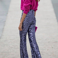 Marta | Damen Pailletten-Schlaghosen