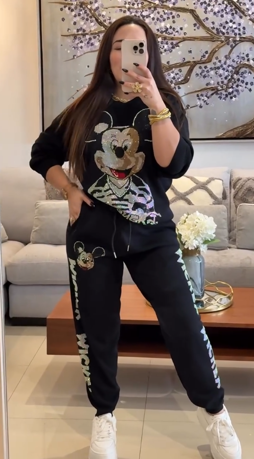 Rashell | Bedrucktes Sweatshirt-Set