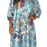 Estella™ | Bedrucktes Satinkleid für Damen