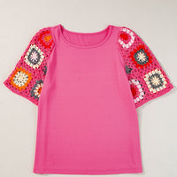 Meribeth | Häkel-Top mit Blumenmuster