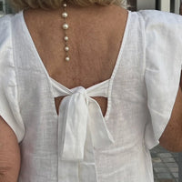 Emelia | bequemes Leinenkleid, lässiger Look mit weitem Arm.