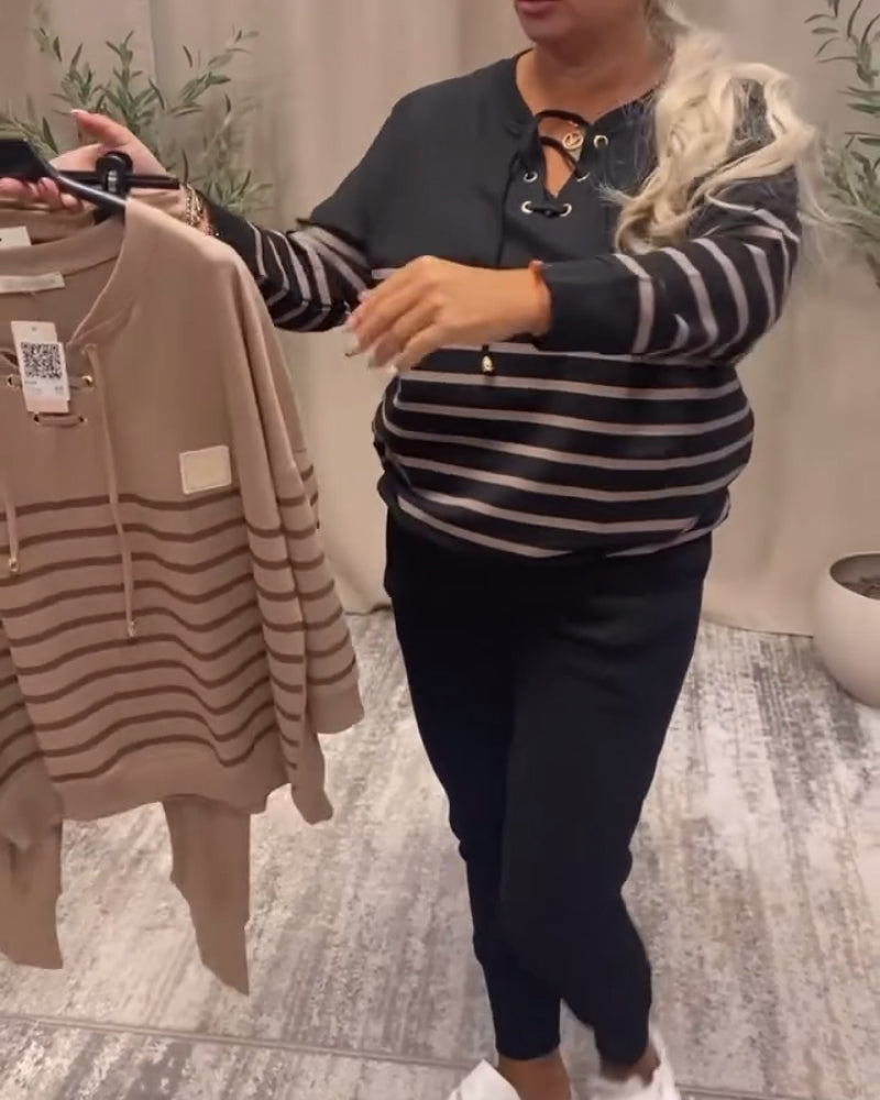 Bivia | Zweiteiliges Sport-Set mit Streifen