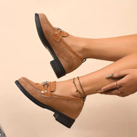 Jinna | Damen-Loafer mit Metallkette