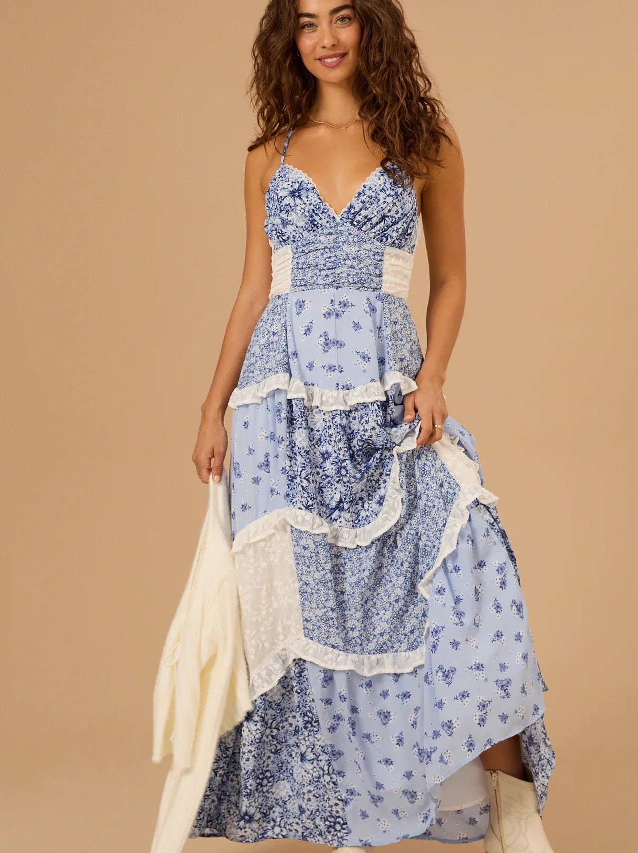 Whitely | Luftiges Boho-Kleid im Vintage-Look