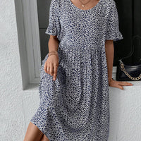 Janet | modisches geblümtes Midikleid für besondere Anlässe