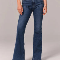 Cienna | Stretch-Jeans mit hoher Taille und weitem Bein