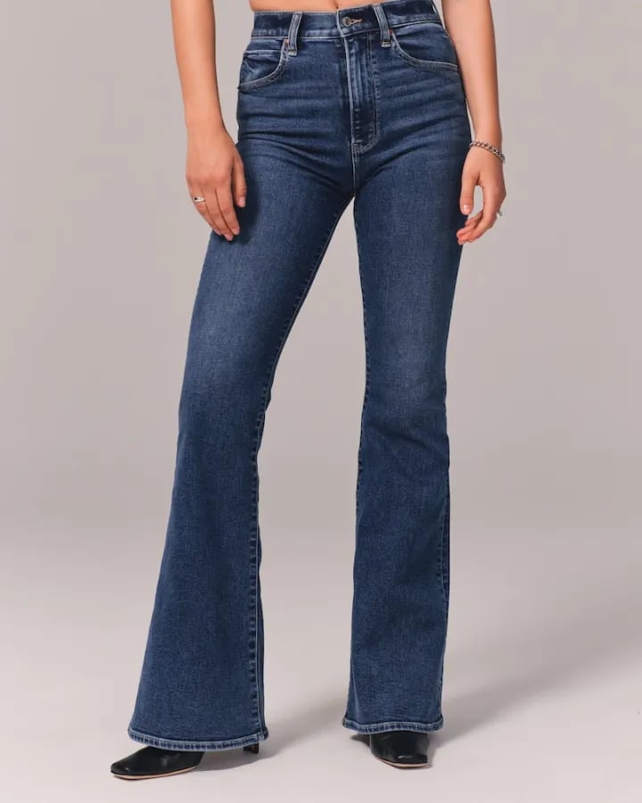 Cienna | Stretch-Jeans mit hoher Taille und weitem Bein