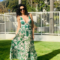 Sophia | Stilvolles Badeanzug-Set mit V-Ausschnitt und Print