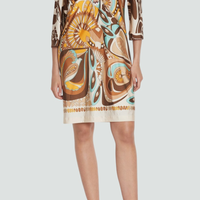 Hale | Abstraktes Print-Minikleid