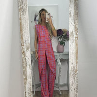 Juno | Trendiger Jumpsuit mit modernem abstraktem Muster