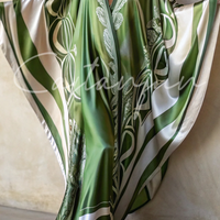 Raya | Seiden-Kaftan mit Ethno-Muster