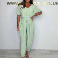 Rezel | V-Ausschnitt-Overall aus Baumwolle