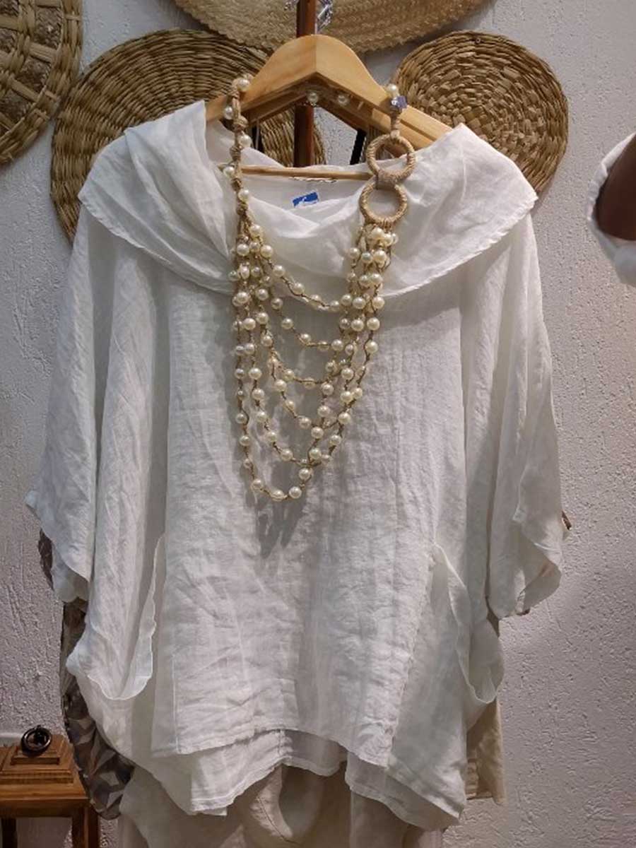 Fatima | Bequemes, lässiges Damen-Top mit Taschen