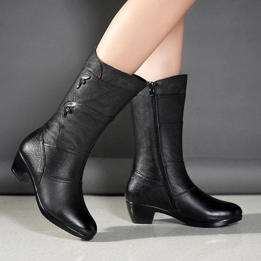Fiora | Damen-Boots mit Plateau & Blockabsatz
