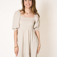 Honey | Texturiertes gestuftes Midikleid