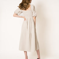 Honey | Texturiertes gestuftes Midikleid