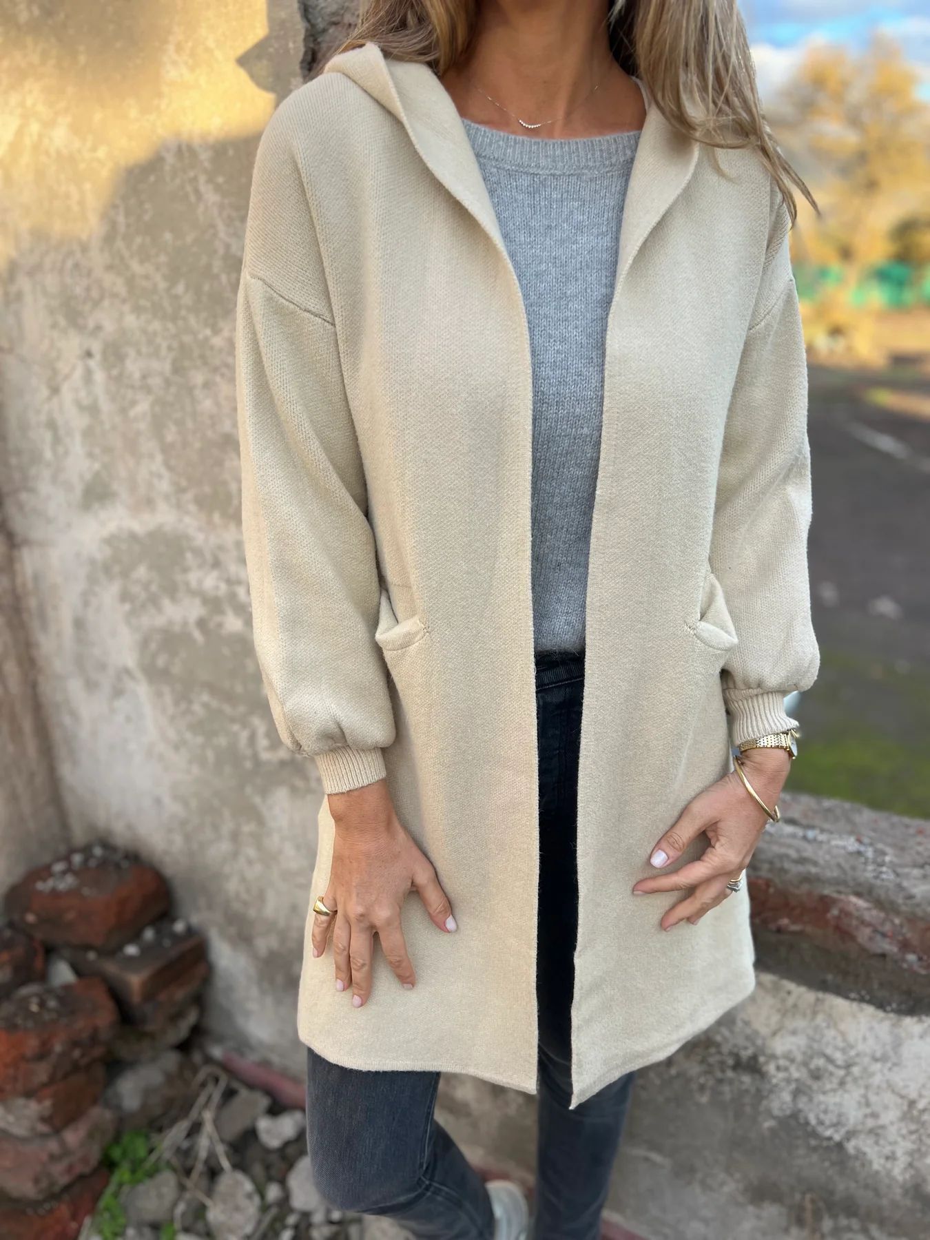 Myrna | Casual-Jacke mit Kapuze und Taschen