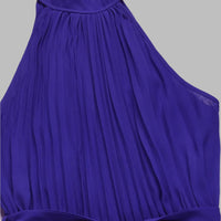 Elen | Plissierter Jumpsuit mit Neckholder-Ausschnitt