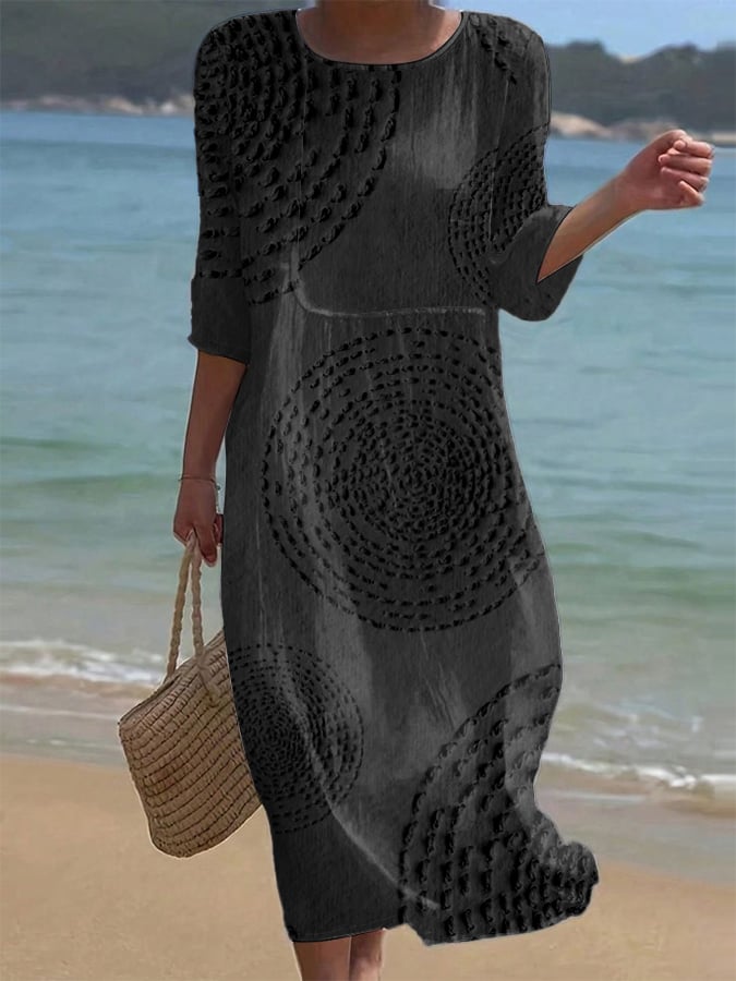 Daphne | modisches Freizeitkleid in schlichter einfarbiger Ausführung