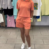 Kylee | sportliche Shorts mit Kapuzen-Design