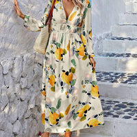 Nicel | Florales Kleid mit Laternenärmel