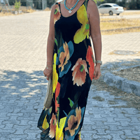 Mildre | Maxikleid aus Seide mit floralem Muster