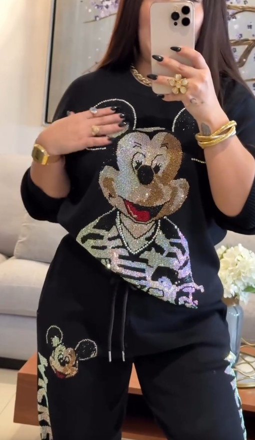 Rashell | Bedrucktes Sweatshirt-Set