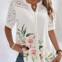 Fran | Elegantes Hemdsärmelchen mit Druck