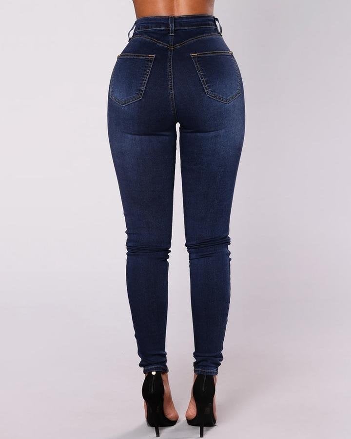 Violetta™ – High-Waist Jeans mit Doppelknopfleiste