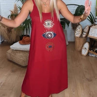 Kresha | Damen Handgelenkkleid mit Rundhalsausschnitt