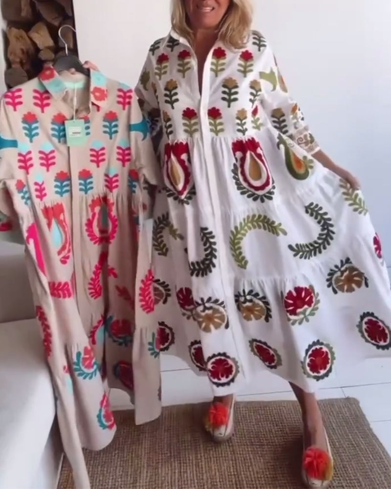 Zia | Kleid mit floralem Grafikdruck