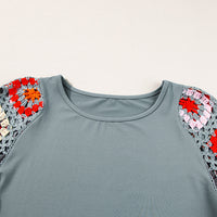 Meribeth | Häkel-Top mit Blumenmuster