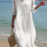 Daphne | modisches Freizeitkleid in schlichter einfarbiger Ausführung