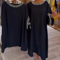 Leni | edles Damenkleid mit Perlenbesatz