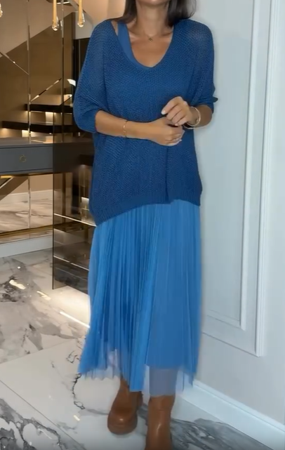 Shalyn | Set aus Mesh-Jumpsuit und Top