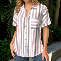 Christa | elegante Freizeitbluse mit Streifenmuster