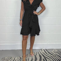 Bhea | Schickes Sommerkleid mit V-Ausschnitt und Volantdetails