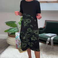 Norena | Patchwork-Kleid mit Blumenprint