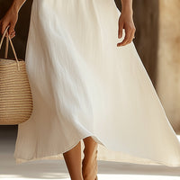 Lyra | Klassisches und bequemes ärmelloses Maxikleid