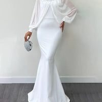 Rheana | Stylisches Perlen-Bustier & Mesh-Rock Set