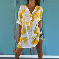 Arreya | Einfaches Pulloverhemd mit Blumendruck